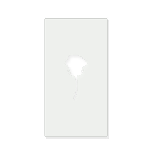 Rose Reusable Mylar Stencil - 10 mil Paint and Craft Stencil