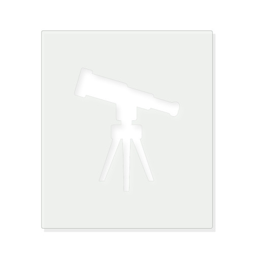 Telescope Reusable Mylar Stencil - 10 mil Paint and Craft Stencil