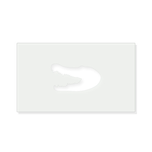 Crocodile Head Reusable Mylar Stencil - 10 mil Paint and Craft Stencil