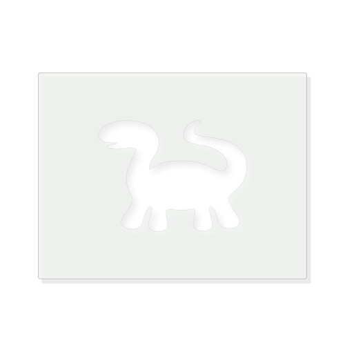Dinosaur Reusable Mylar Stencil - 10 mil Paint and Craft Stencil
