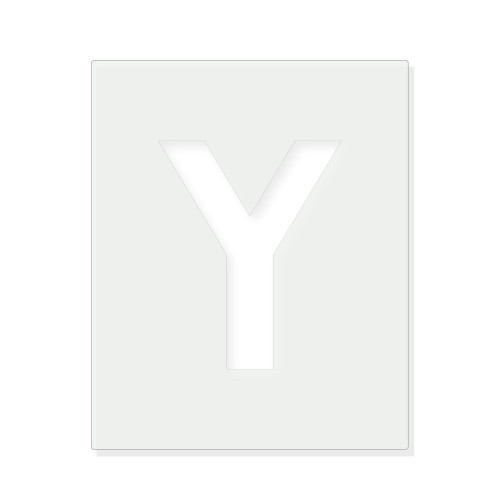Letter Y Reusable Mylar Stencil - 10 mil Paint and Craft Stencil