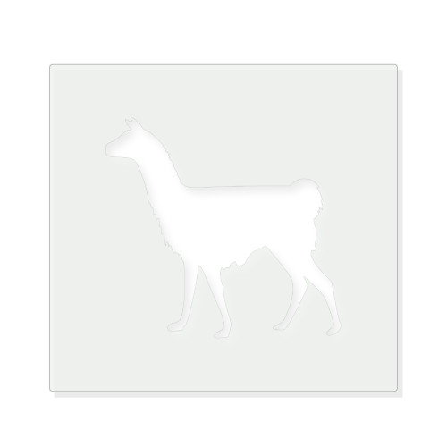 Llama Reusable Mylar Stencil - 10 mil Paint and Craft Stencil