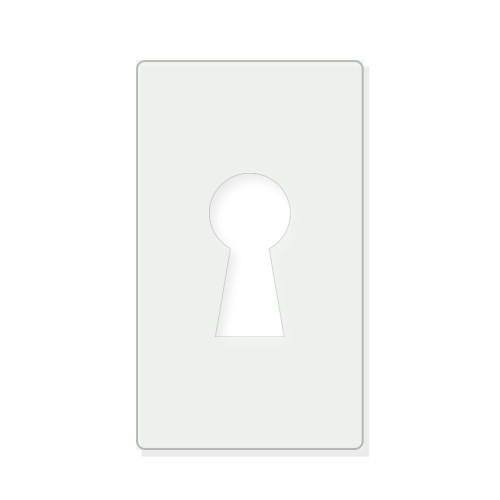 Key Hole Reusable Mylar Stencil - 10 mil Paint and Craft Stencil