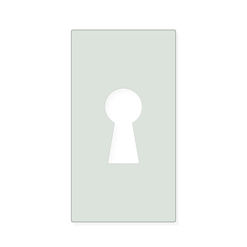 Key Hole Reusable Mylar Stencil, 10 mil Plastic Paint Stencil for Crafts and Decor