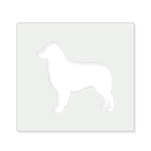 Australian Shepherd Reusable Mylar Stencil - 10 mil Paint and Craft Stencil