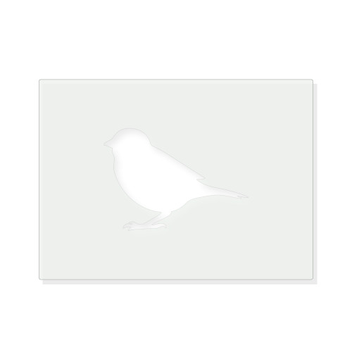 Sparrow Reusable Mylar Stencil - 10 mil Paint and Craft Stencil