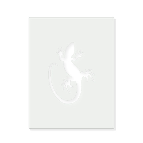 Lizard 2 Reusable Mylar Stencil - 10 mil Paint and Craft Stencil