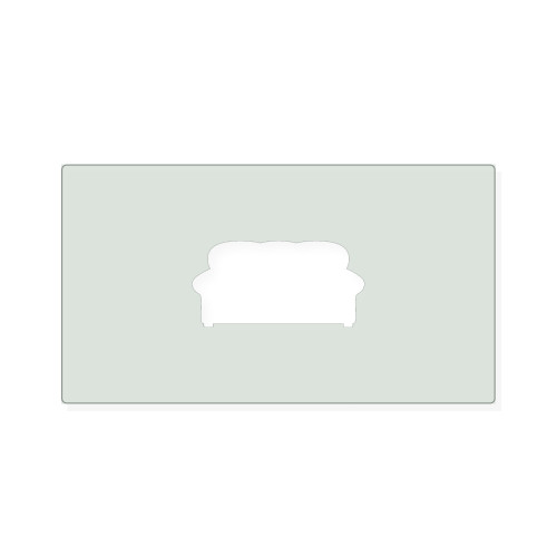 Couch Reusable Mylar Stencil, 10 mil Plastic Paint Stencil for Crafts and Decor