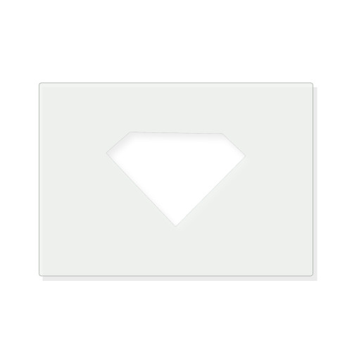 Diamond Outline Reusable Mylar Stencil - 10 mil Paint and Craft Stencil