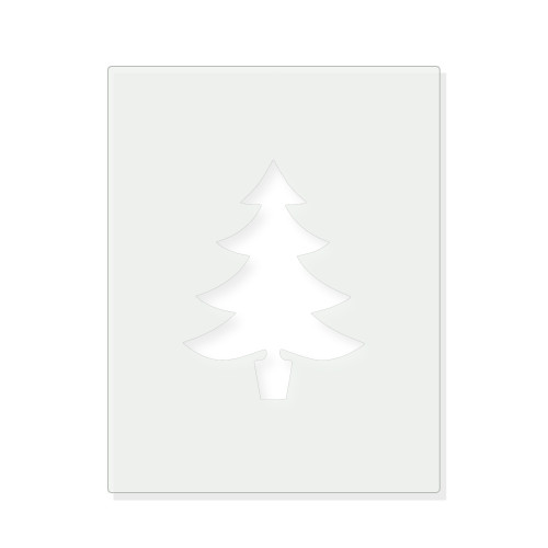 Christmas Tree 4 Reusable Mylar Stencil - 10 mil Paint and Craft Stencil