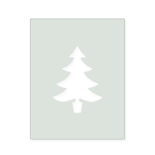 Christmas Tree 4 Reusable Mylar Stencil, 10 mil Plastic Paint Stencil for Crafts and Decor