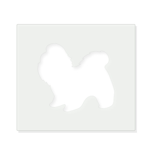 Shih Tzu Reusable Mylar Stencil - 10 mil Paint and Craft Stencil