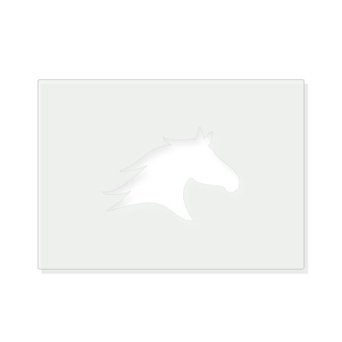 Horse Head Reusable Mylar Stencil - 10 mil Paint and Craft Stencil