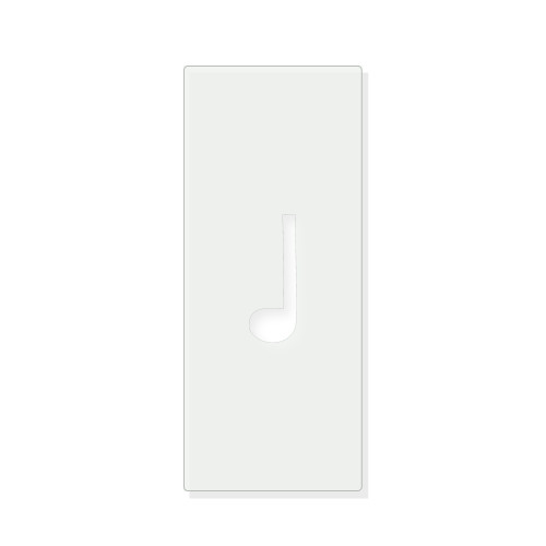 Music Note 4 Reusable Mylar Stencil - 10 mil Paint and Craft Stencil