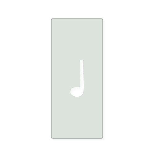 Music Note 4 Reusable Mylar Stencil, 10 mil Plastic Paint Stencil for Crafts and Decor