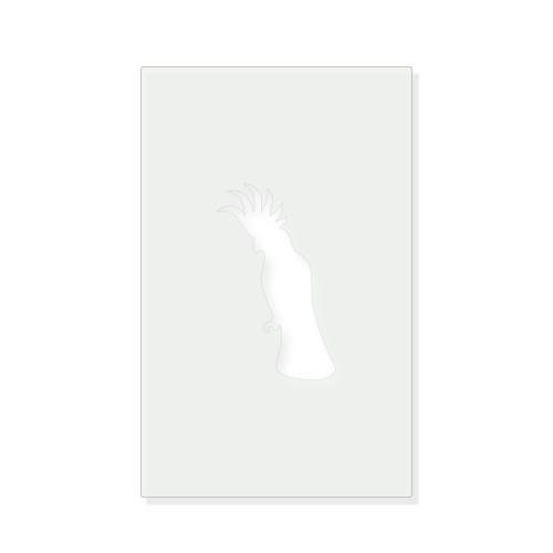 Cockatoo Reusable Mylar Stencil - 10 mil Paint and Craft Stencil