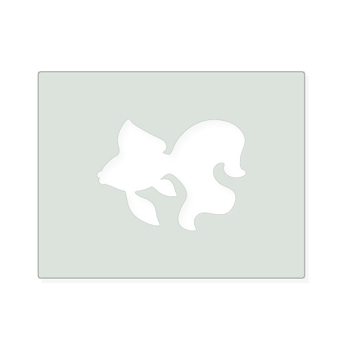 Goldfish Reusable Mylar Stencil, 10 mil Plastic Paint Stencil for Crafts and Decor