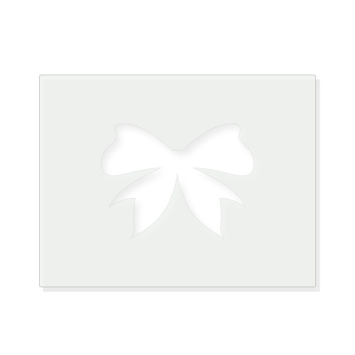 Bow Reusable Mylar Stencil - 10 mil Paint and Craft Stencil