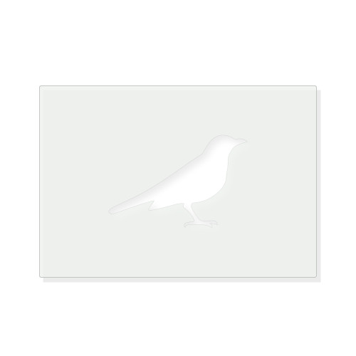 Blackbird Reusable Mylar Stencil - 10 mil Paint and Craft Stencil