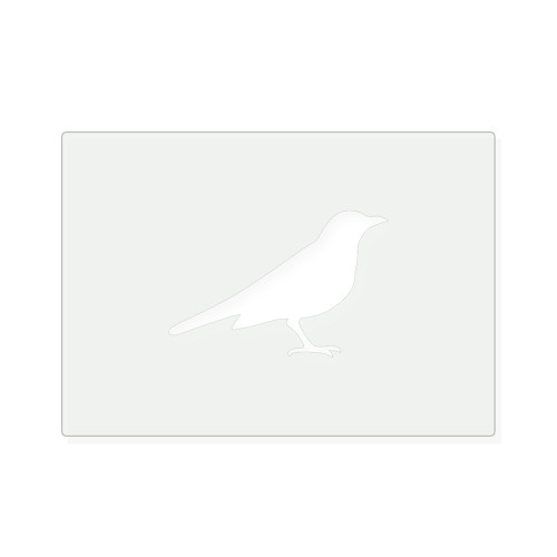 Blackbird Reusable Mylar Stencil, 10 mil Plastic Paint Stencil for Crafts and Decor