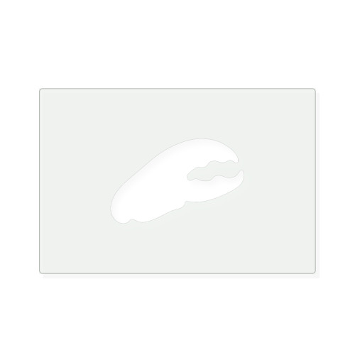 Lobster Claw Reusable Mylar Stencil, 10 mil Plastic Paint Stencil for Crafts and Decor