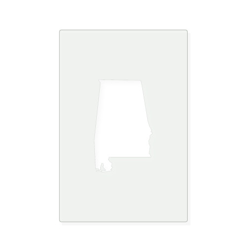 Alabama Reusable Mylar Stencil, 10 mil Plastic Paint Stencil for Crafts and Decor