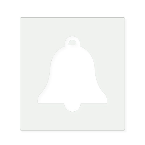 Holiday Bell Reusable Mylar Stencil, 10 mil Plastic Paint Stencil for Crafts and Decor