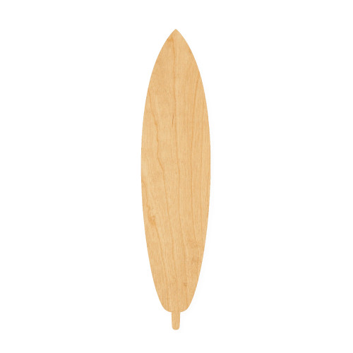 Surf Board Center Fin Wood Cutout for Crafts, Unfinished Baltic Birch Craft Shape