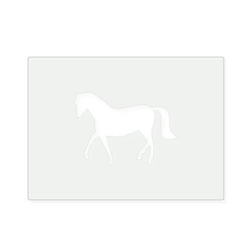 Horse 4 Reusable Mylar Stencil, 10 mil Plastic Paint Stencil for Crafts and Decor