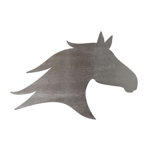 Horse Head 4 Steel Cutout Shape, Raw Metal Wall Art and Craft Supply