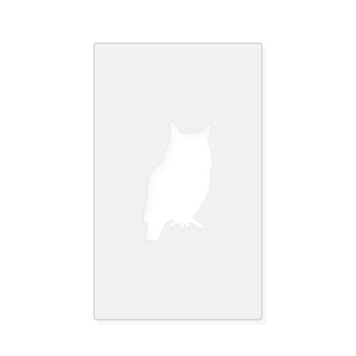 Owl 3 Reusable Mylar Stencil, 10 mil Plastic Paint Stencil for Crafts and Decor
