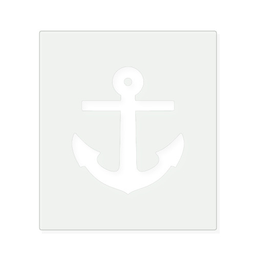 Anchor 2 Reusable Mylar Stencil, 10 mil Plastic Paint Stencil for Crafts and Decor