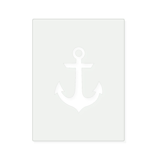 Anchor 3 Reusable Mylar Stencil, 10 mil Plastic Paint Stencil for Crafts and Decor