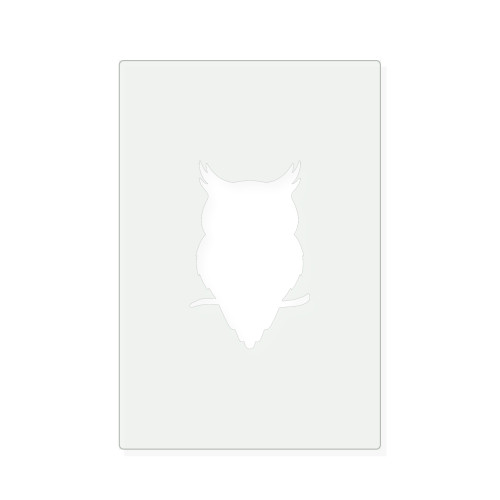 Owl 5 Reusable Mylar Stencil, 10 mil Plastic Paint Stencil for Crafts and Decor