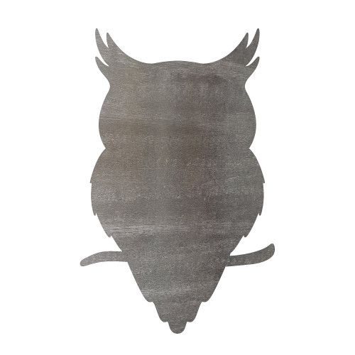 Owl 5 Steel Cutout Shape, Raw Metal Wall Art and Craft Supply