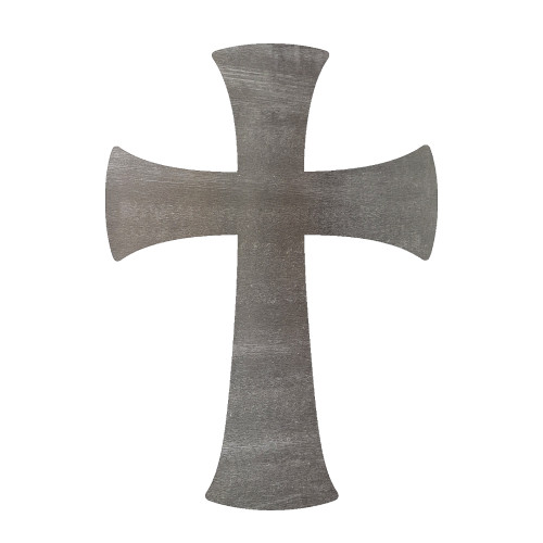 Cross Flared Ends Steel Cutout Shape, Raw Metal Wall Art and Craft Supply