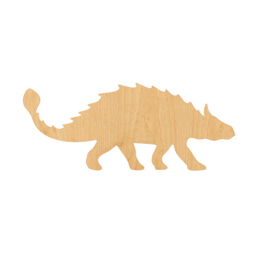Ankylosaurus 2 Wood Cutout for Crafts, Unfinished Baltic Birch Craft Shape