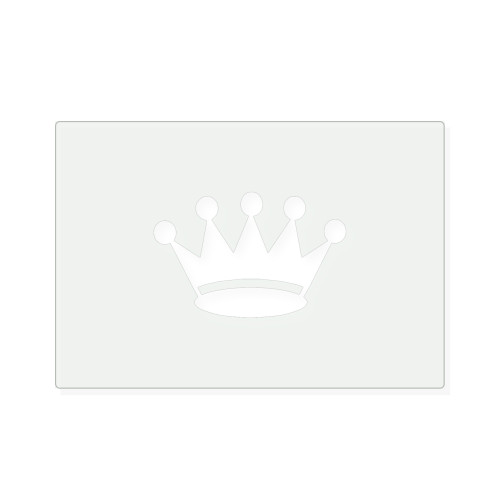 Crown 2 Reusable Mylar Stencil, 10 mil Plastic Paint Stencil for Crafts and Decor
