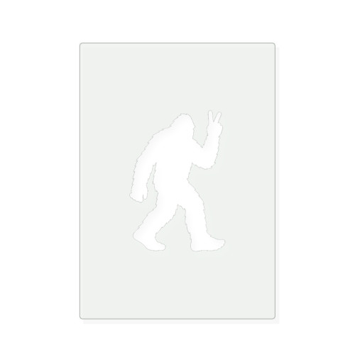 Bigfoot Victory Reusable Mylar Stencil, 10 mil Plastic Paint Stencil for Crafts and Decor