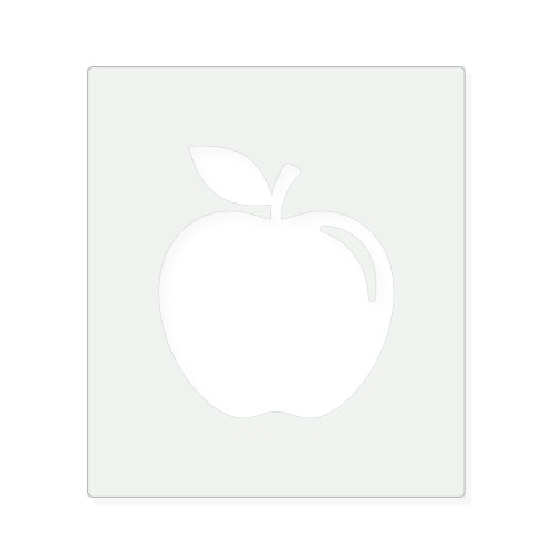 Apple 5 Reusable Mylar Stencil, 10 mil Plastic Paint Stencil for Crafts and Decor