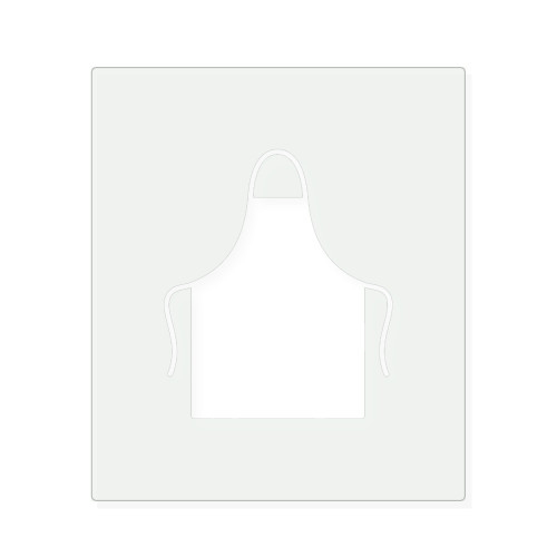 Apron Reusable Mylar Stencil, 10 mil Plastic Paint Stencil for Crafts and Decor