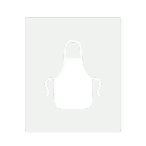 Apron 2 Reusable Mylar Stencil, 10 mil Plastic Paint Stencil for Crafts and Decor