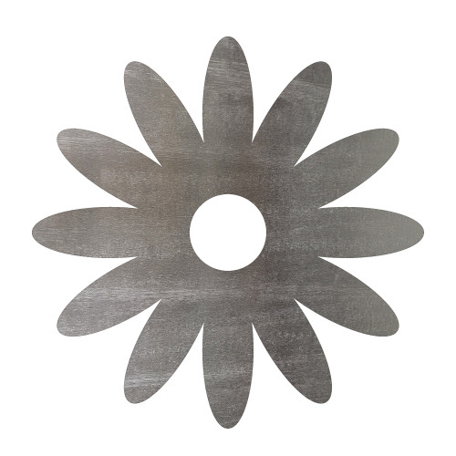 Daisy 3 Steel Cutout Shape, Raw Metal Wall Art and Craft Supply