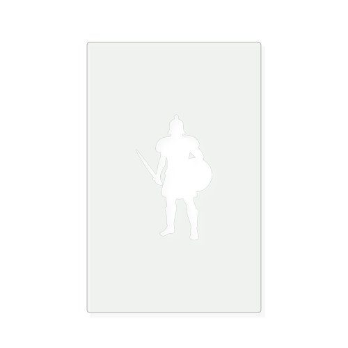 Gladiator Reusable Mylar Stencil, 10 mil Plastic Paint Stencil for Crafts and Decor