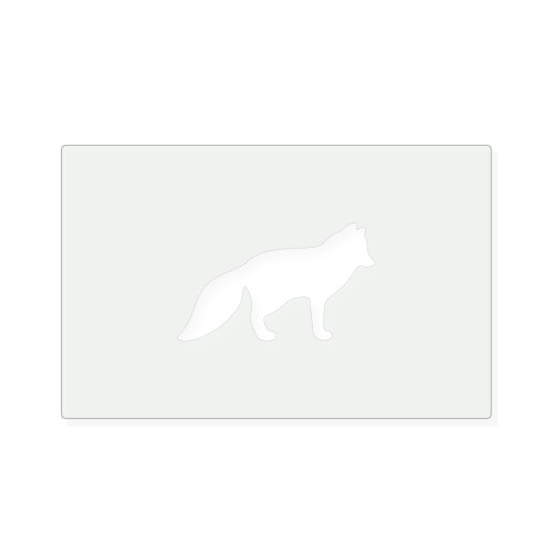 Arctic Fox 2 Reusable Mylar Stencil, 10 mil Plastic Paint Stencil for Crafts and Decor