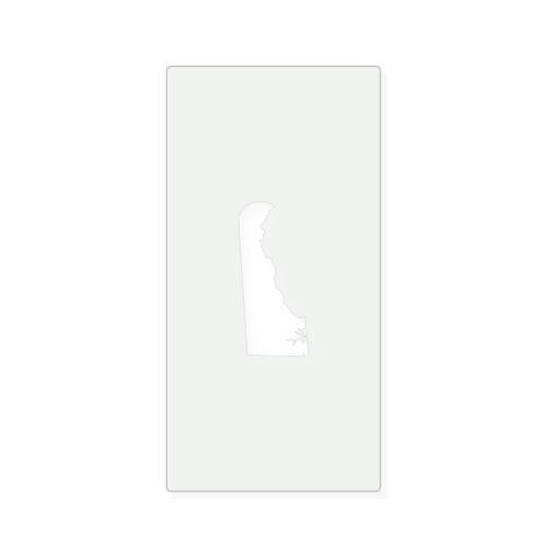 Delaware Reusable Mylar Stencil, 10 mil Plastic Paint Stencil for Crafts and Decor