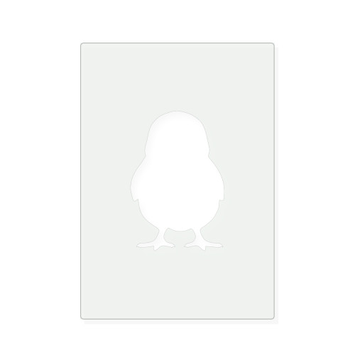 Baby Chick 2 Reusable Mylar Stencil, 10 mil Plastic Paint Stencil for Crafts and Decor
