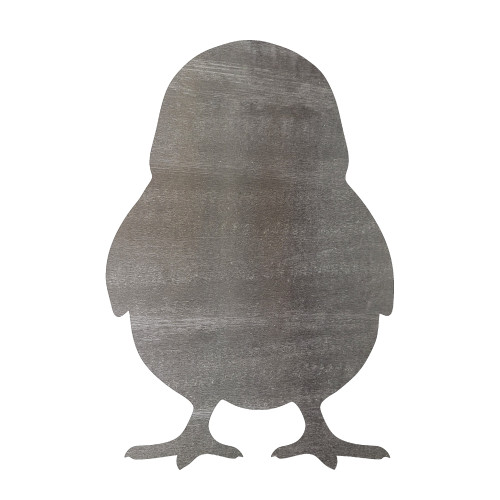 Baby Chick 2 Steel Cutout Shape, Raw Metal Wall Art and Craft Supply