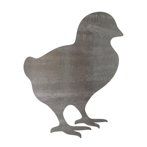 Baby Chick 3 Steel Cutout Shape, Raw Metal Wall Art and Craft Supply