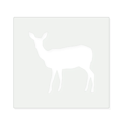 Doe 2 Reusable Mylar Stencil, 10 mil Plastic Paint Stencil for Crafts and Decor